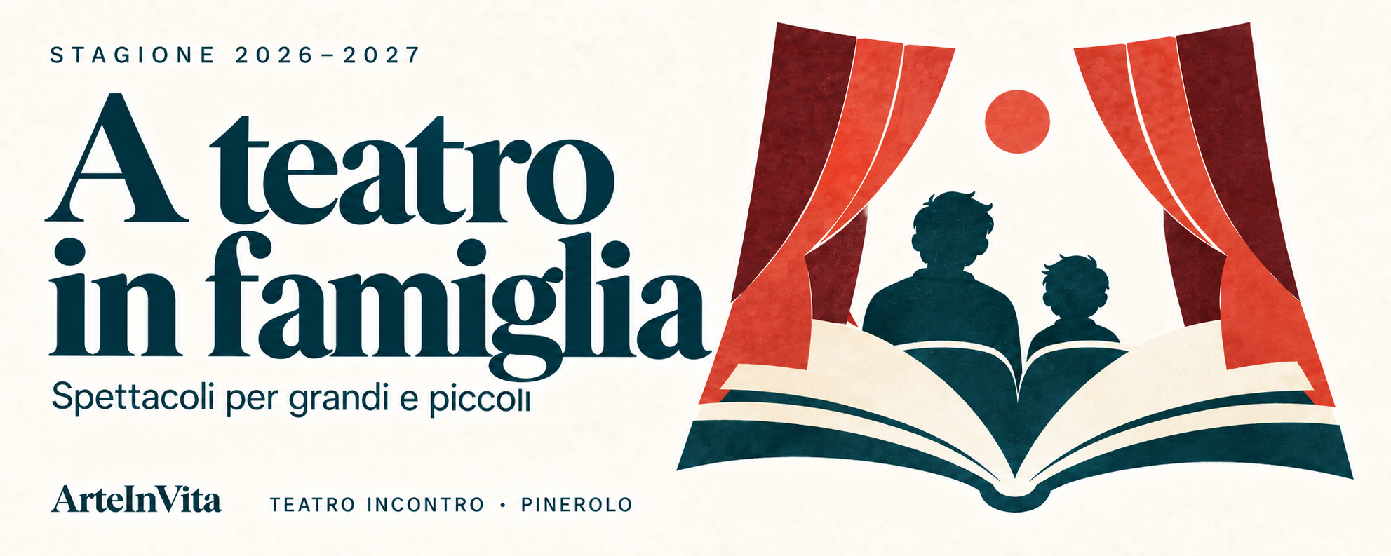 Copertina della rassegna A teatro in famiglia